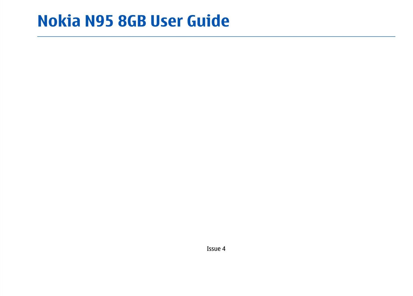 Fabel Outlook Kvalifikation Nokia N95 8GB User Guide