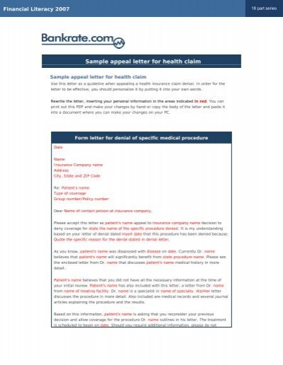Sample Letter To Cancel Health Insurance from www.yumpu.com