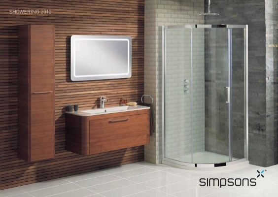 6mm Glass Signature Single Curved Hinged Bath Screen 1500mm High x 800mm Wide