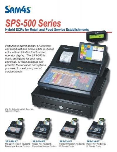 Sam4s SPS-520 SPS-530 Serie Antimikrobielle Bargeld Kasse Flach Splash Wetcover 