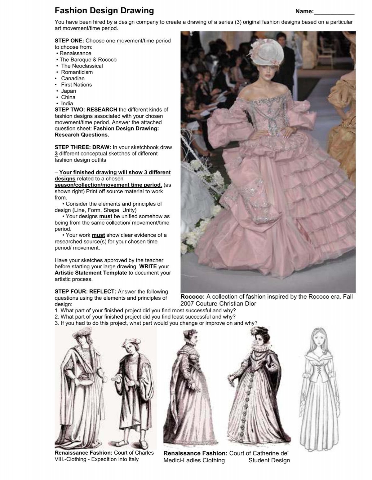 Fashion Design Drawing (.PDF)