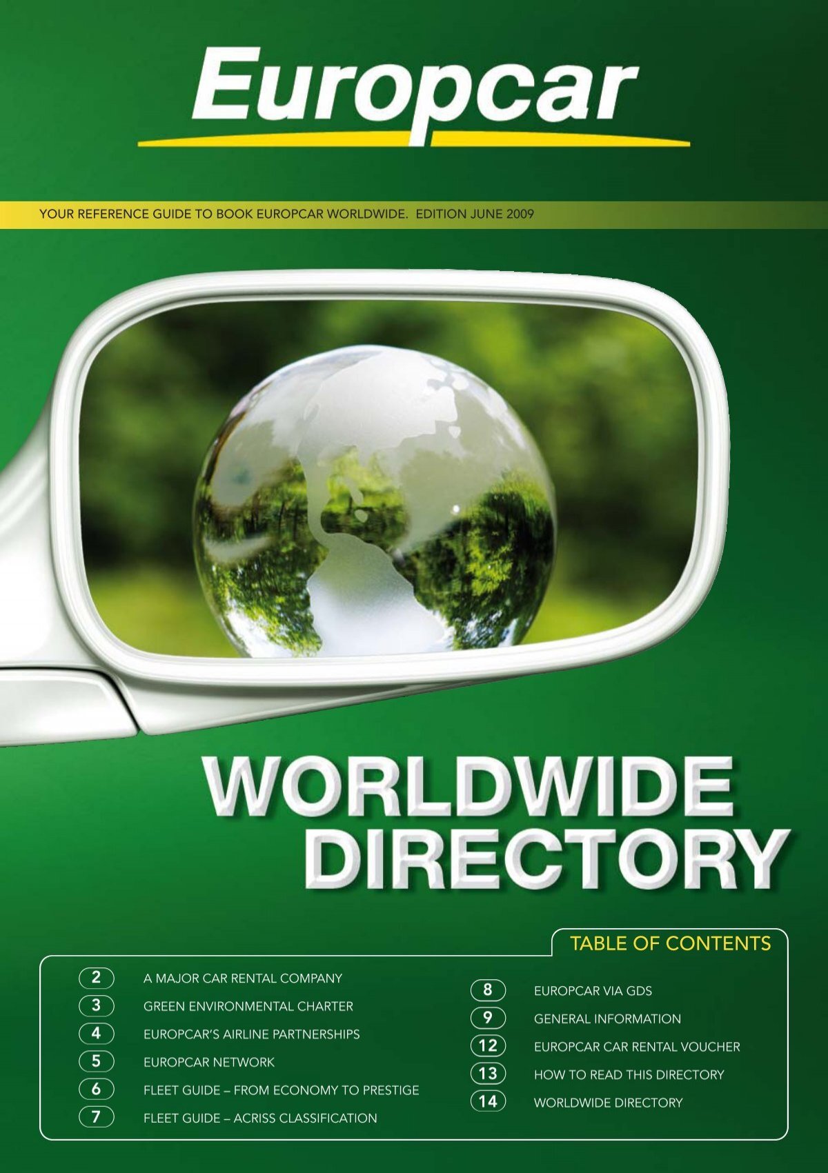 Your Reference Guide To Book Europcar Worldwide Edition