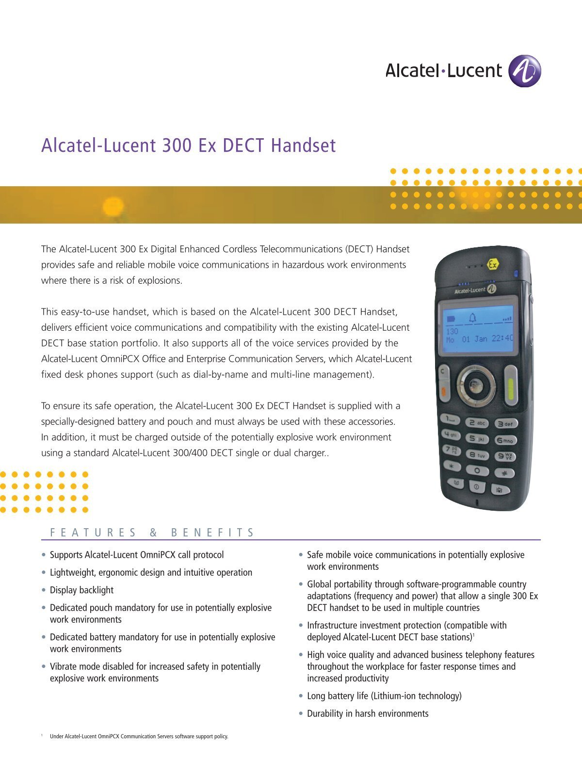 Alcatel Lucent 300 Ex Dect Handset Adventus