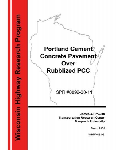 Portland Cement Concrete Pavement Over Rubblized PCC