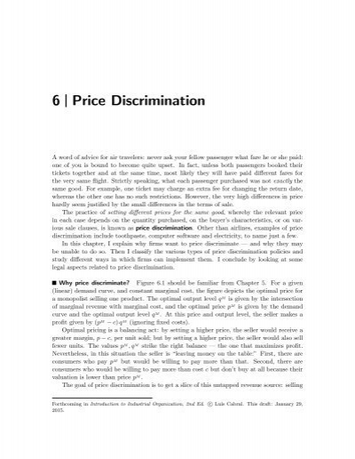 essay on price discrimination