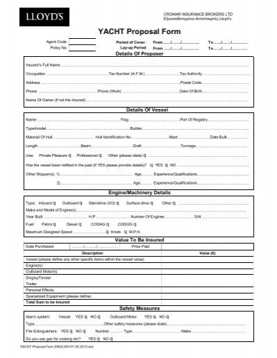 yacht rating application form