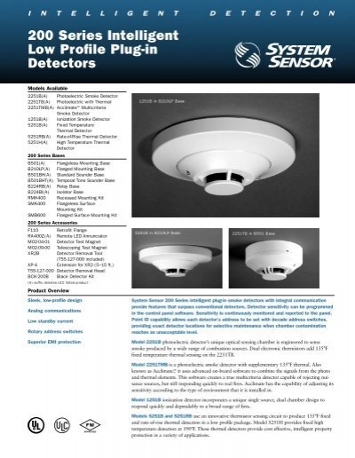 System Sensor B501BH 200 Series Smoke Detector Mounting Base with Sounder 