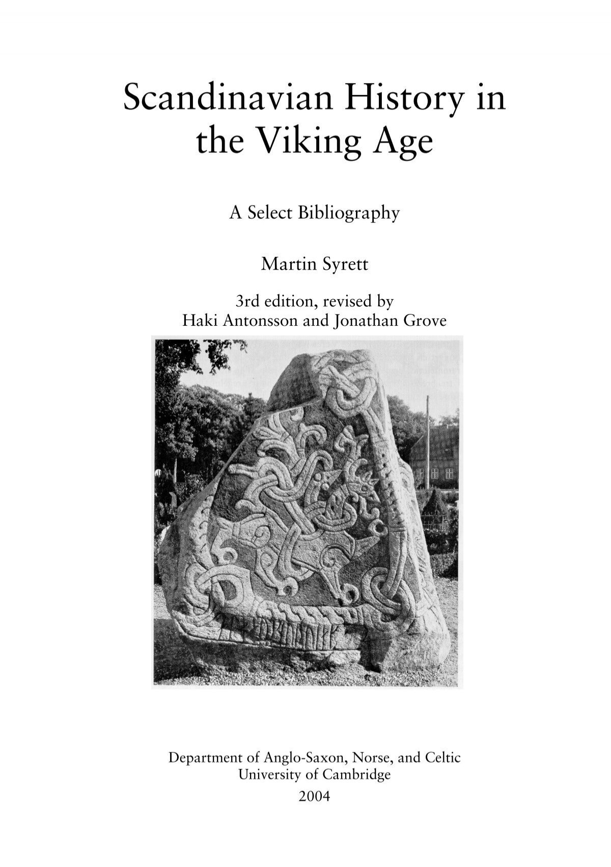 history the Viking - Department of Anglo-Saxon