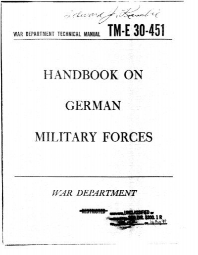 Handbook on German ForcesCh1-3.pdf - yeide.net