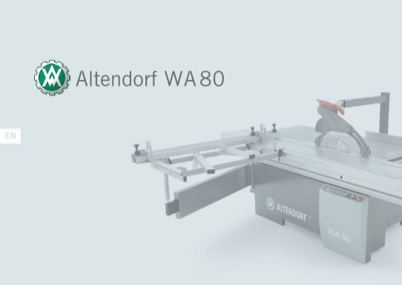 Altendorf Altendorf STEG Second Support on the Double Roller Carriage 