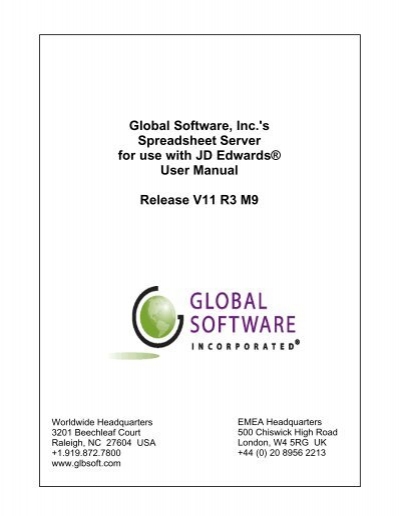 Jd Edwards Global Software