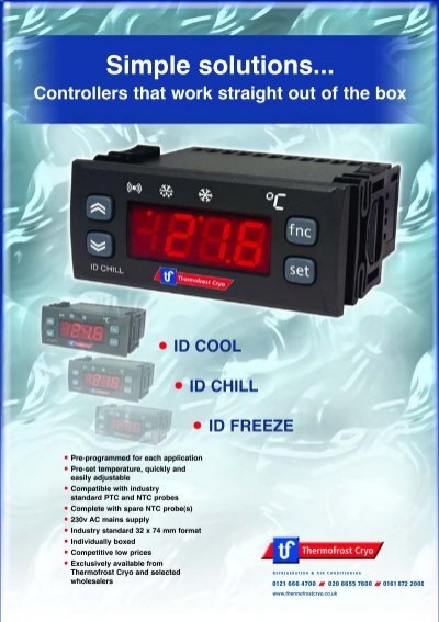 ELIWELL ID CHILL N FREEZE UNIVERSAL DIGITAL REFRIGERATION TEMPERATURE CONTROLLER 