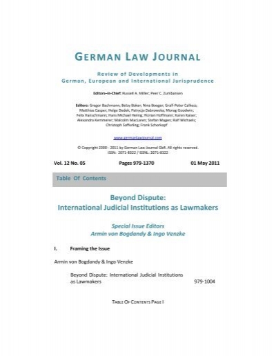 erosion Enumerate Fern Beyond Dispute - The German Law Journal