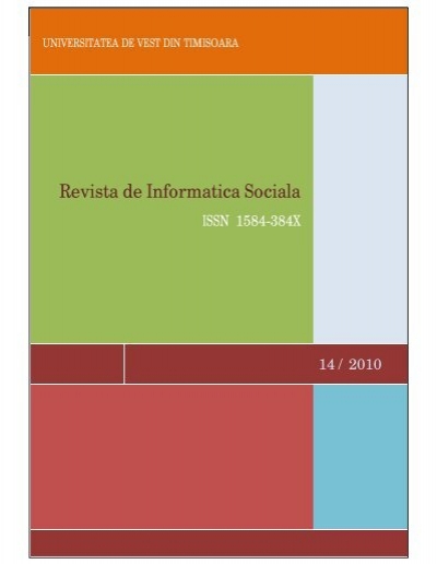 No 14 - Journal of Social Informatics / Revista de Informatica Sociala