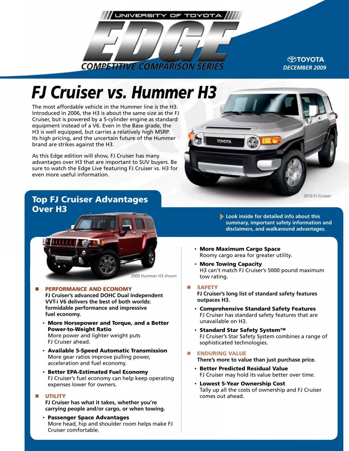 FJ Cruiser vs. Hummer H3 - SET University