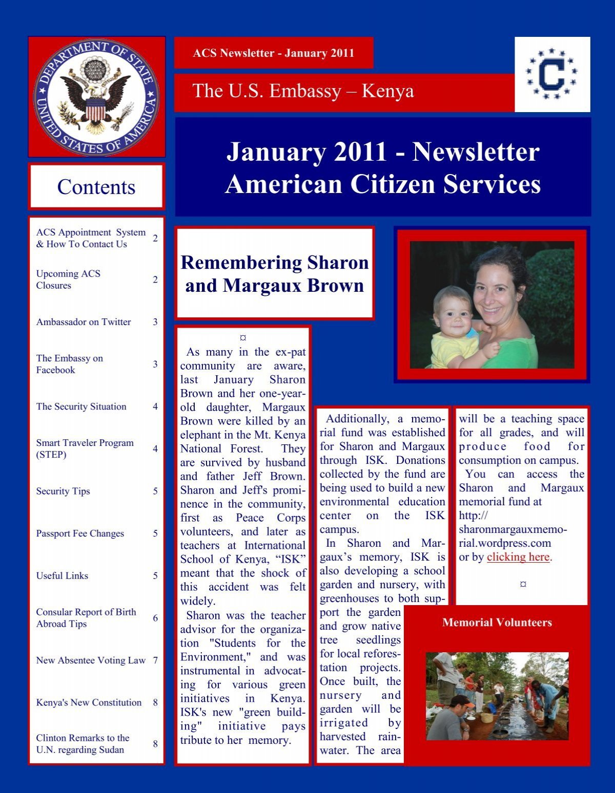 January 2011 American Citizen Services Nairobi