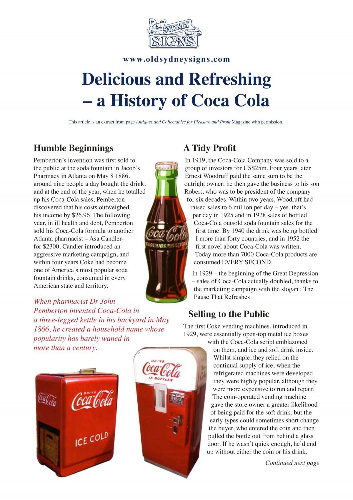 The Coca-Cola Company, History, Products, & Facts