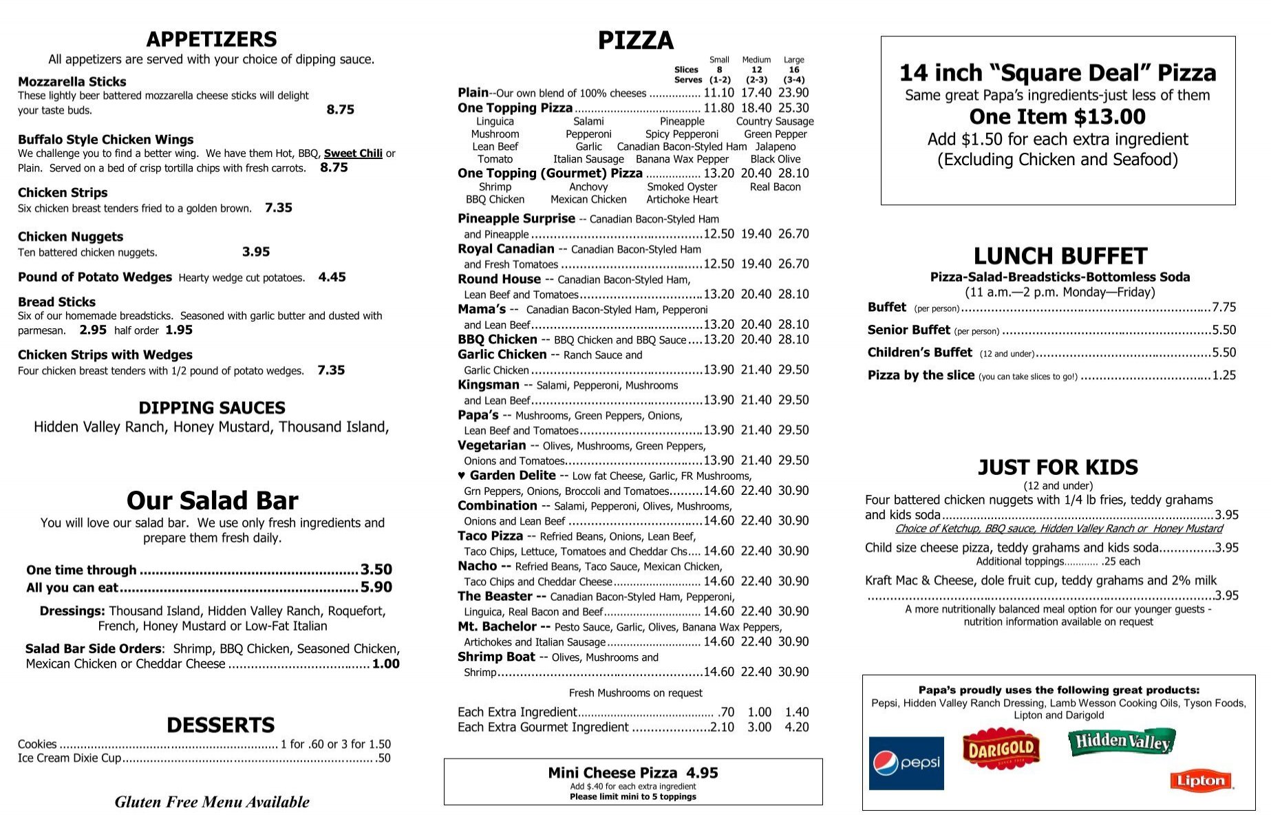 PAPA LUIGI'S, Swedesboro - Menu, Prices & Restaurant Reviews - Tripadvisor