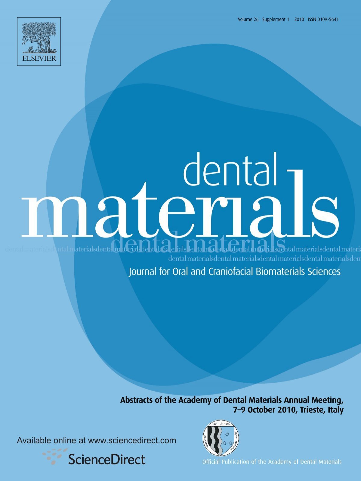 Abstracts Of The Academy Of Dental Materials Annual Isired