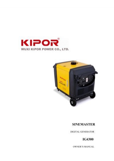 Kipor IG4300 Cover