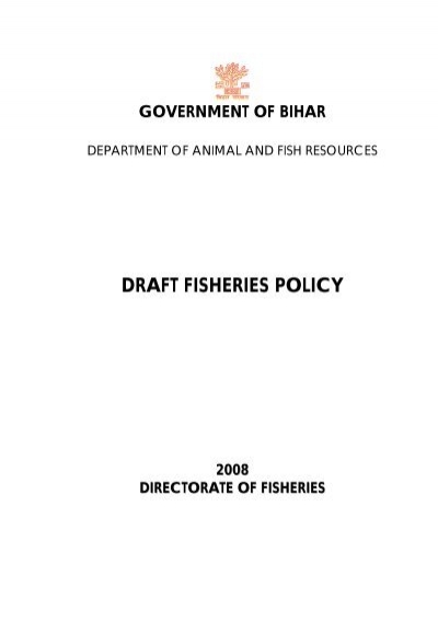 GOVERNMENT OF BIHAR - Animal & Fish Resources