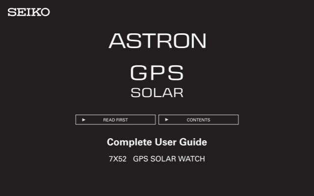 Seiko 7X52 setting instructions (Adobe PDF file) - Right Time Watches