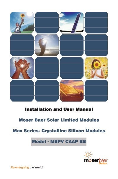 Moser 14 Stück Moser Baer Dünnschicht Solarmodul Großmodul 370-378 Watt NEU s.Beschr. 