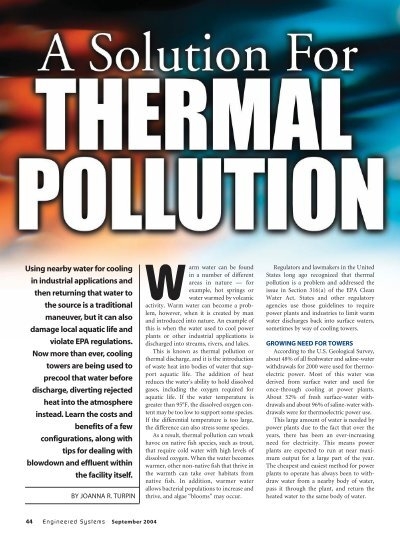 thermal pollution assignment pdf