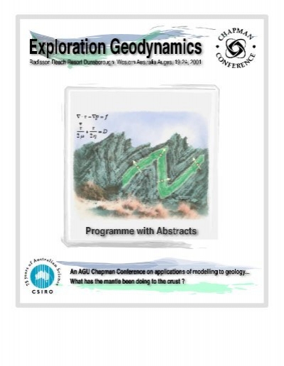 Exploration Geodynamics Chapman Conference - EarthByte Group