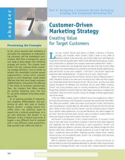 Customer-Driven Marketing Strategy: Creating Value for Target