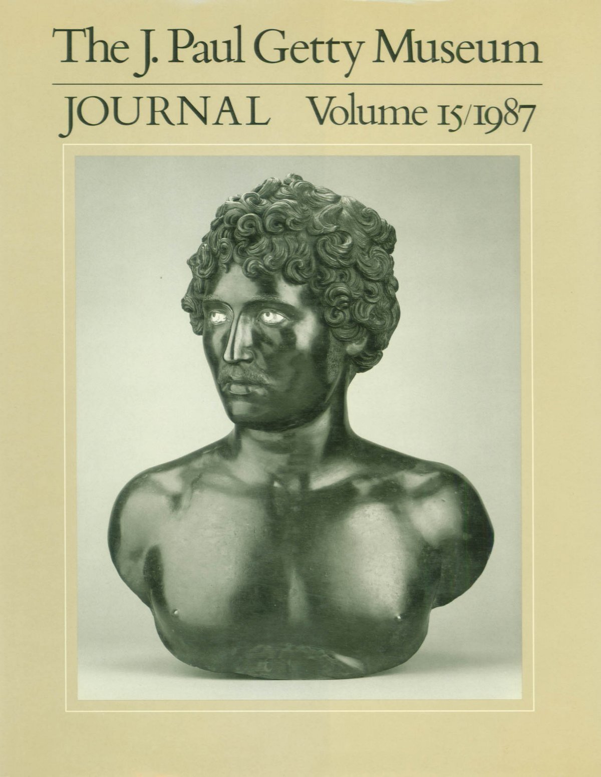 The J. Paul Getty Museum Journal Volume 15 1987