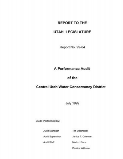 a-performance-audit-of-the-central-utah-water-conservancy-district