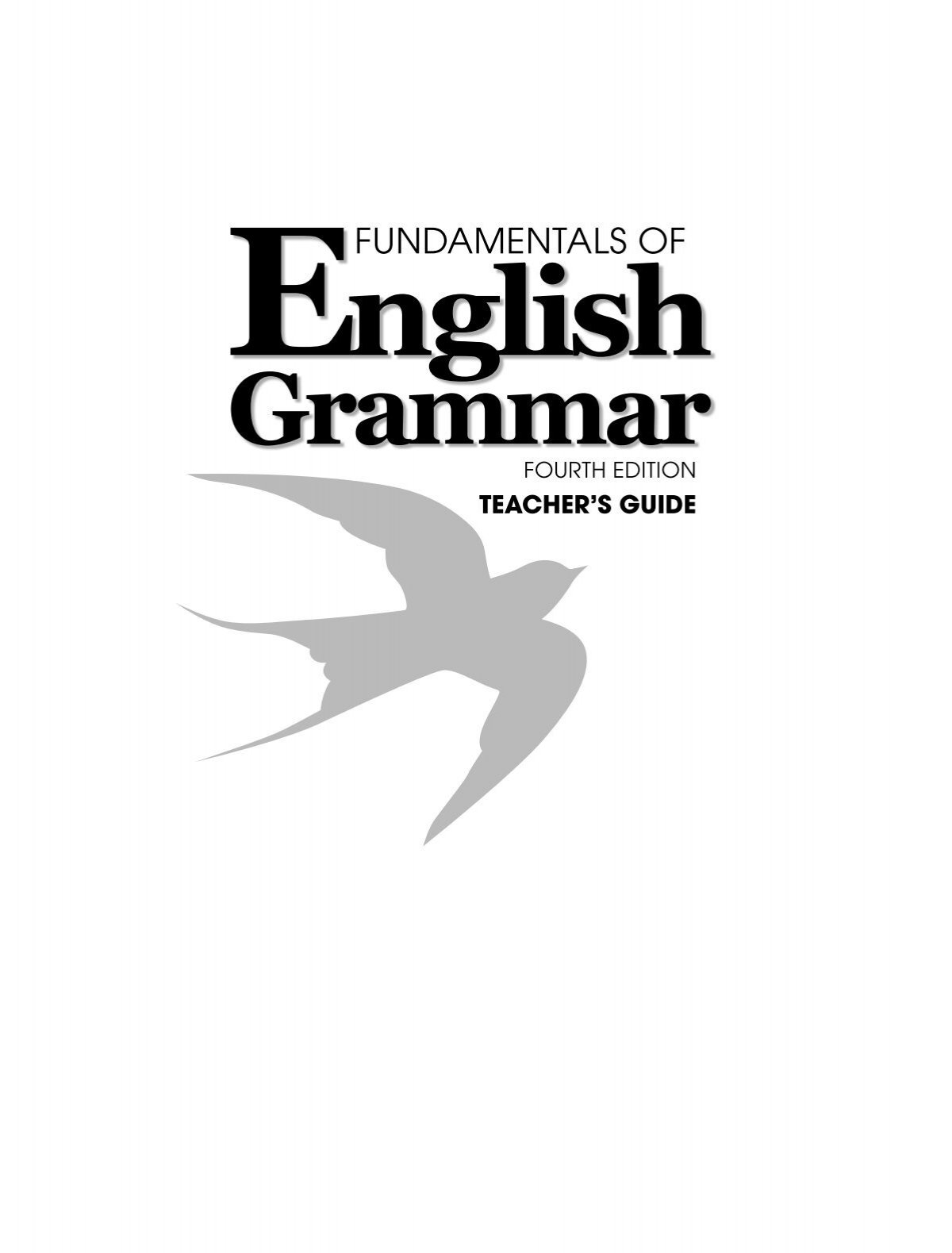 Fundamentals Of English Grammar 4th Edition Azargrammar Com