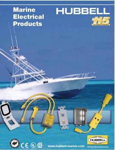 Hubbell Wiring Systems HBL60CM83 Fiberglass Weatherproof Marine Grade Dockside for sale online 