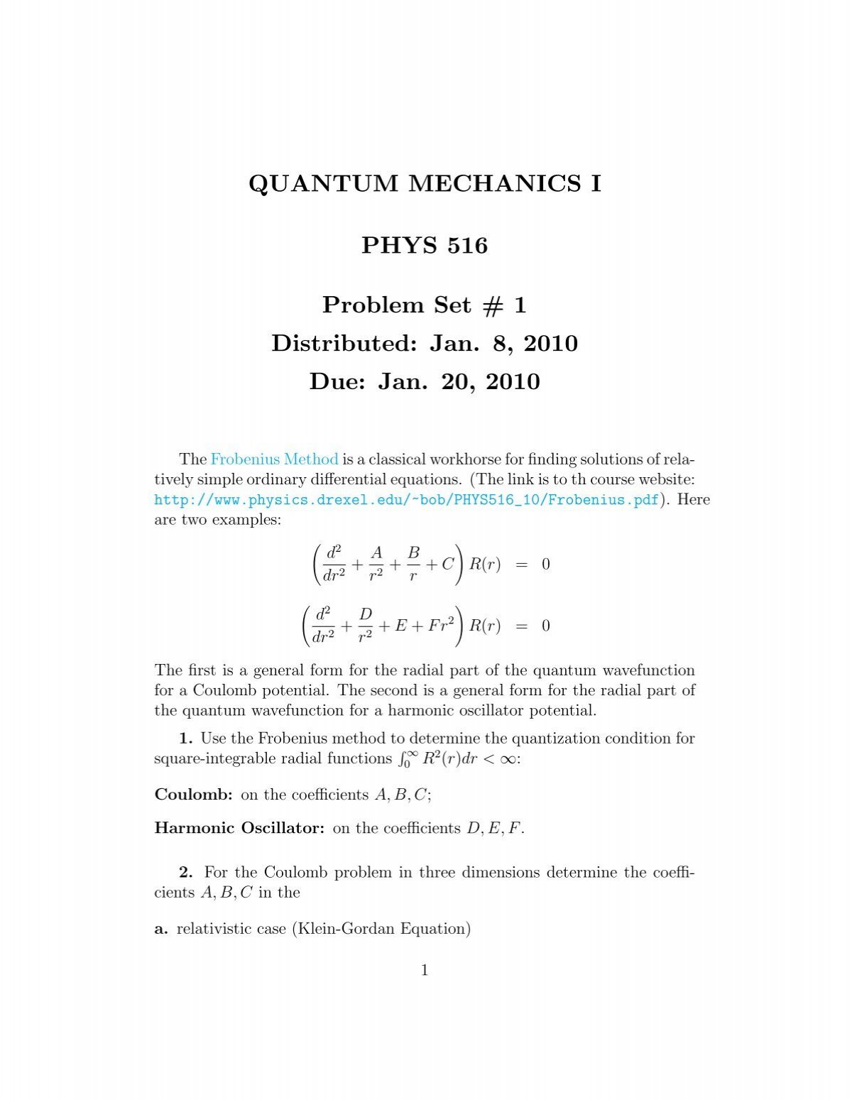 quantum physics problem