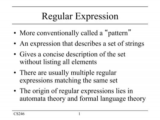 Regular Expression