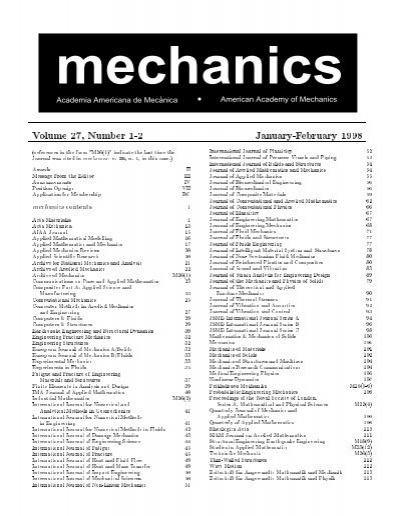 American Academy of Mechanics