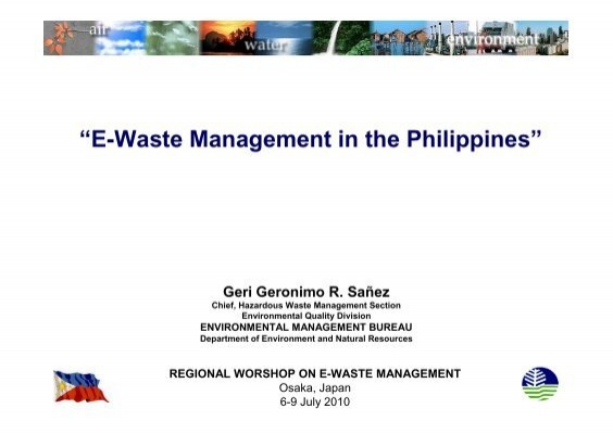 waste management in philippines essay