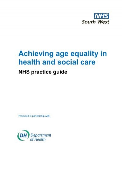what is meant by equality in health and social care