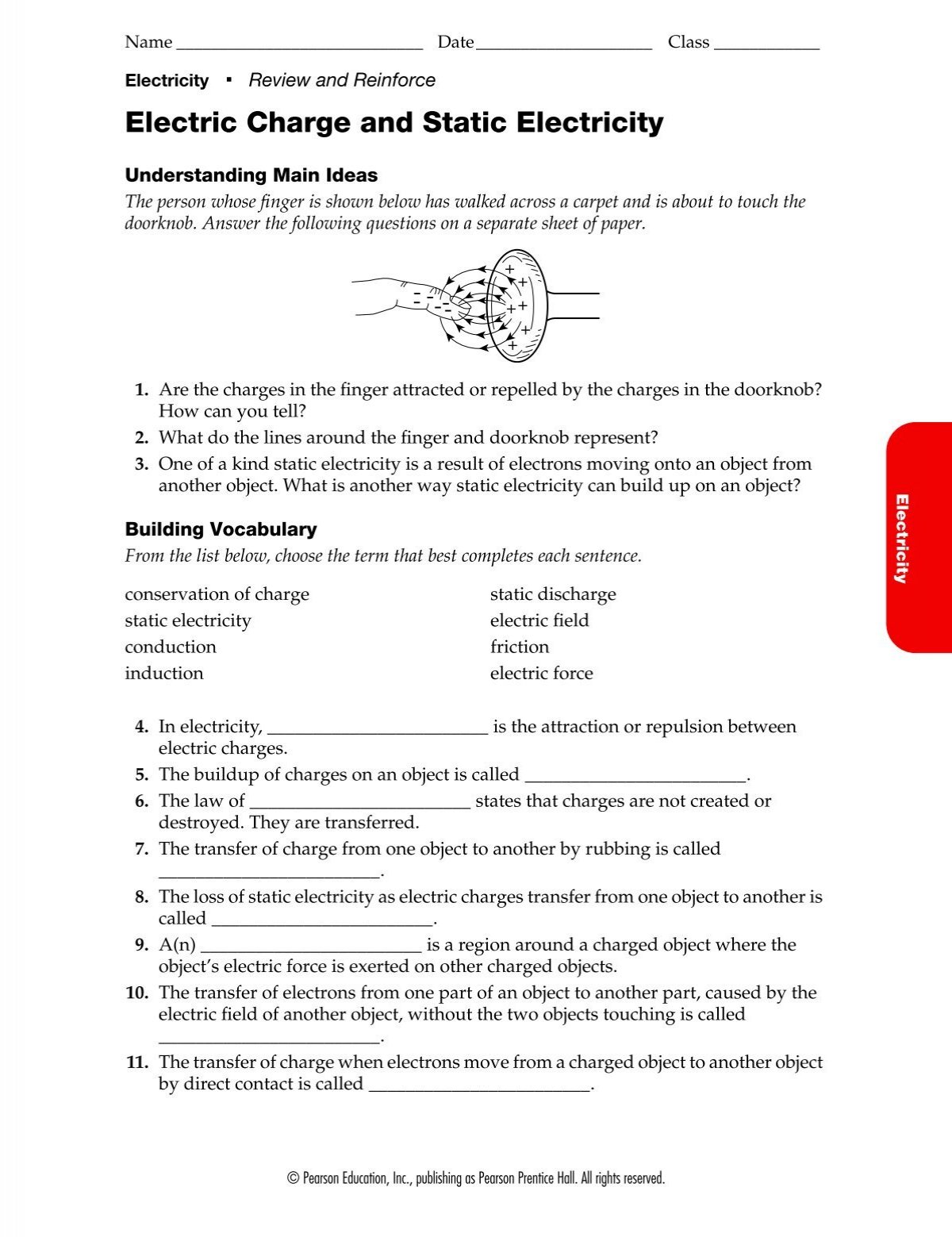 ks3 science homework pack 3 static electricity answer key