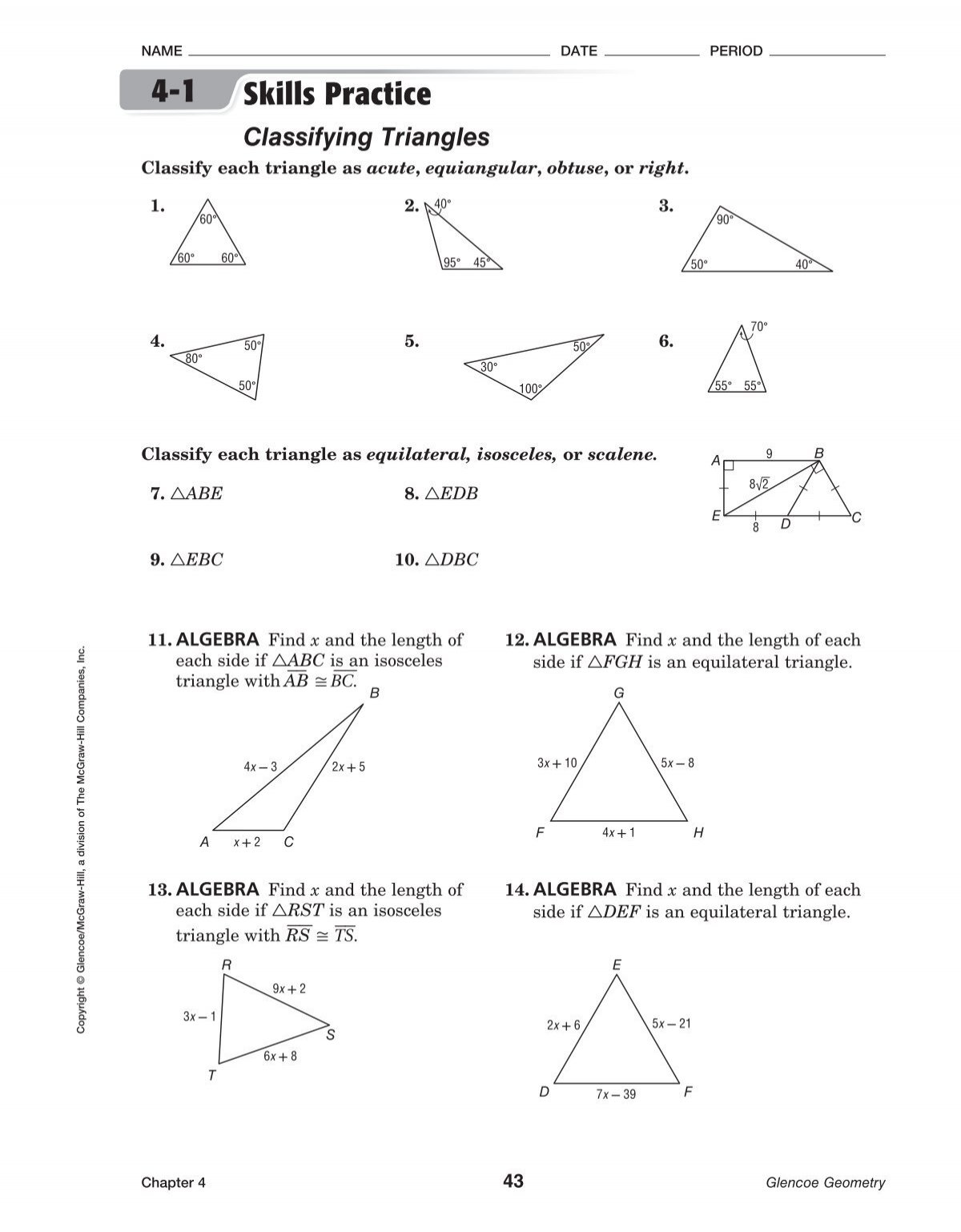 4 1 homework classifying triangles