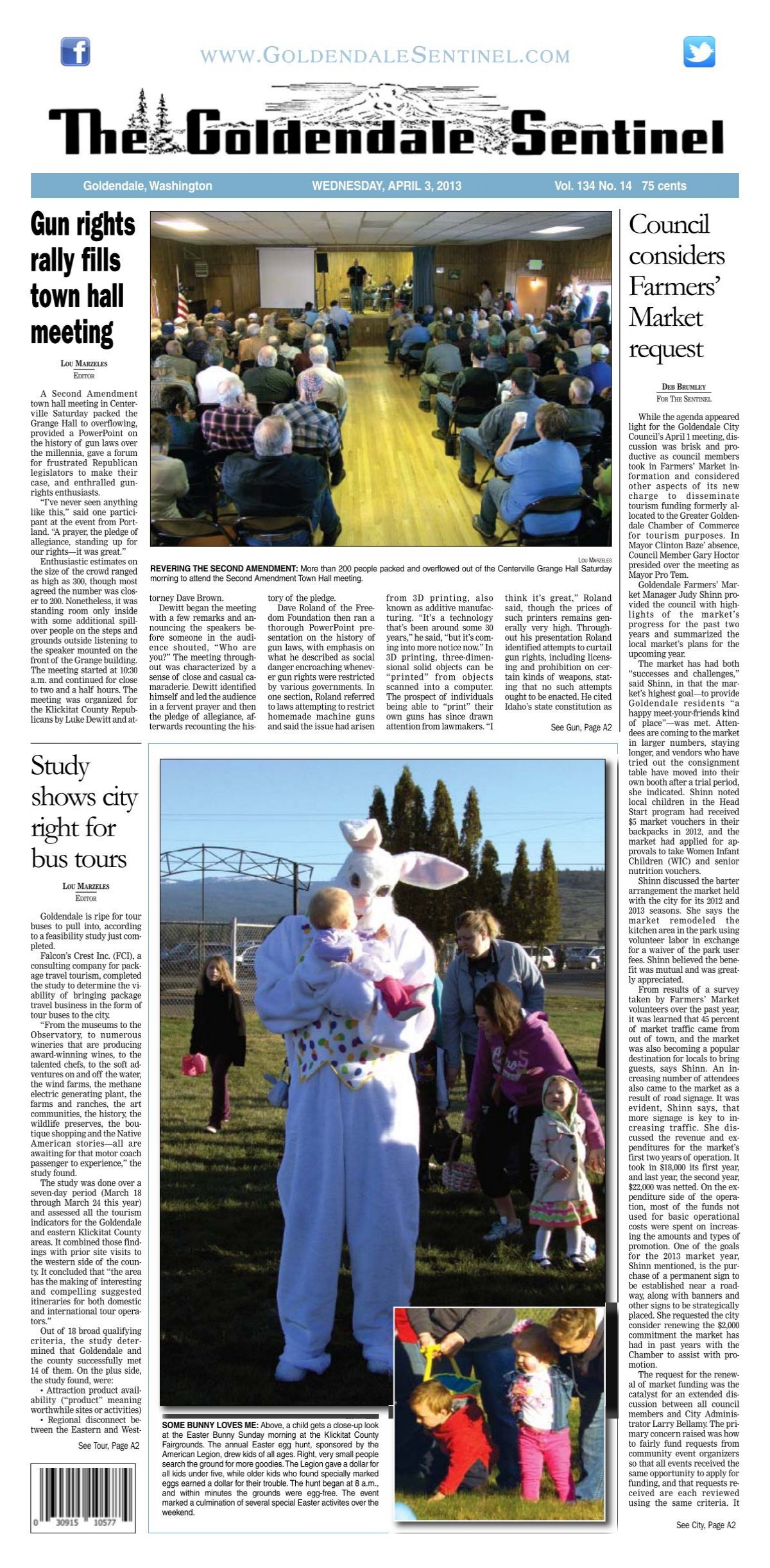 April 3, 2013 - Goldendale Sentinel