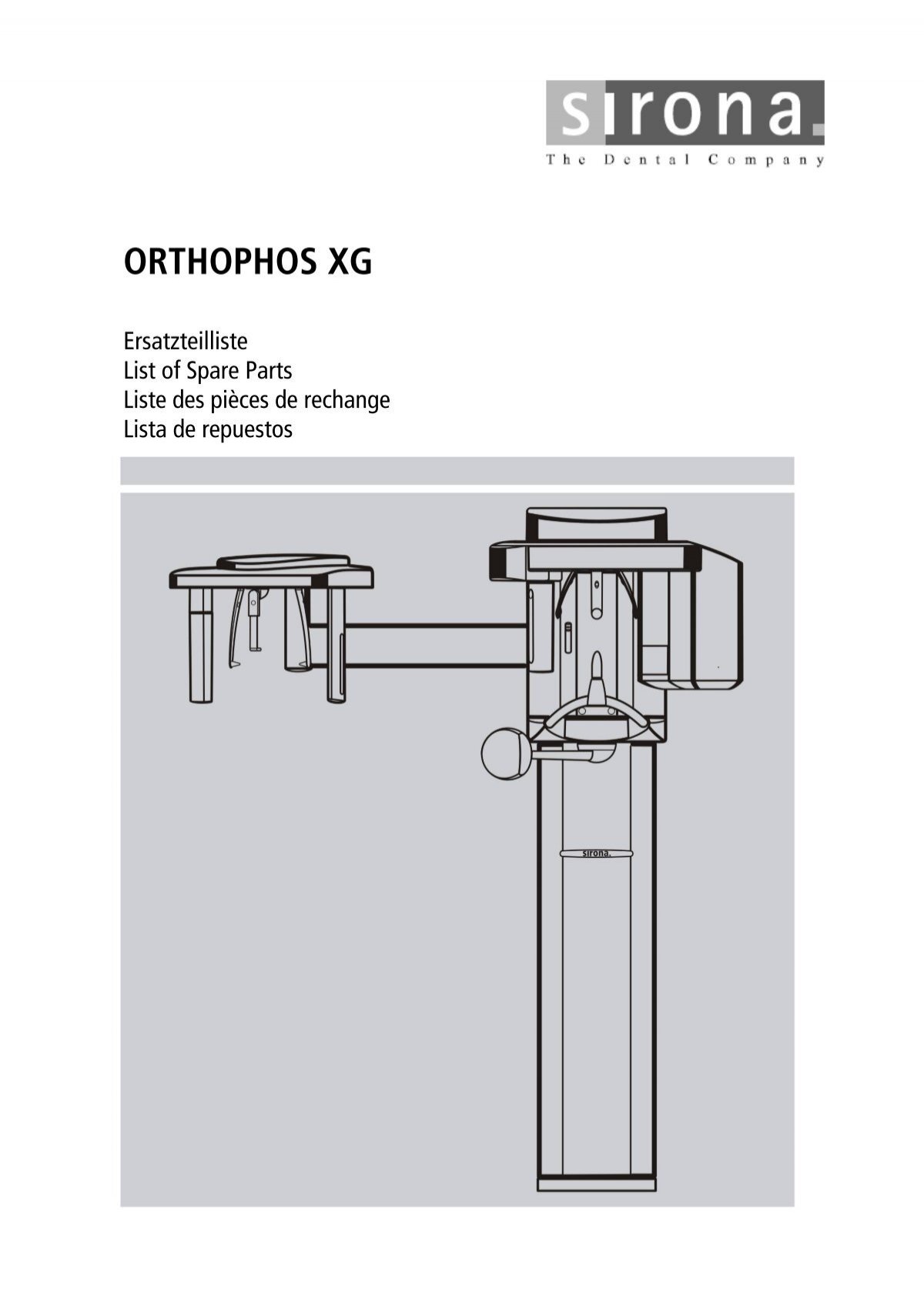 Orthophos Xg Sirona Support