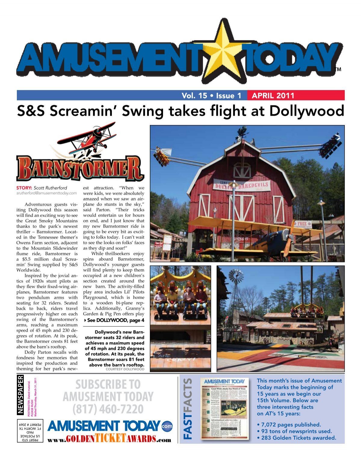 S&S Screamin' Swing takes flight at Dollywood - Amusement Today