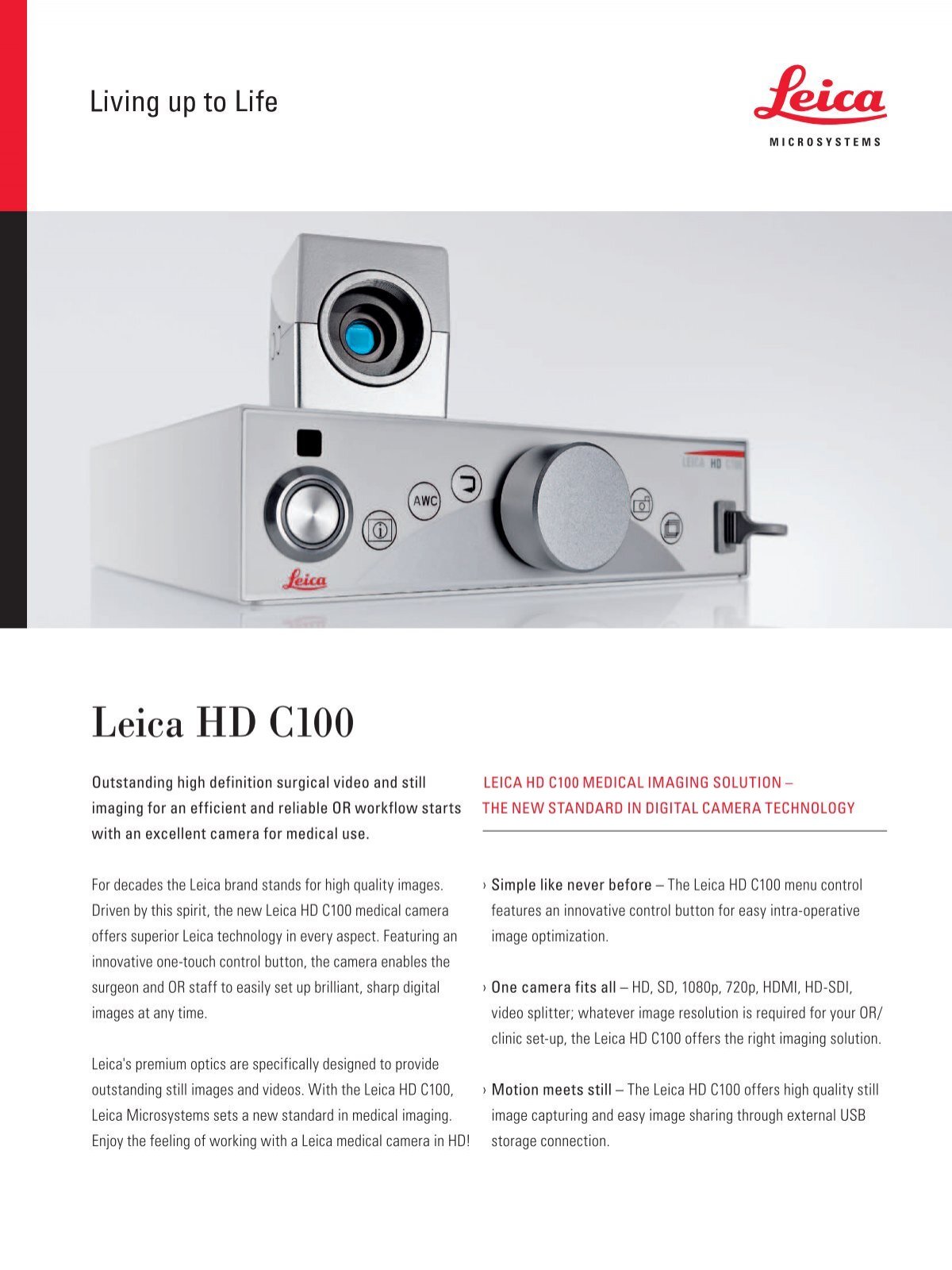 Leica Hd C100 Leica Microsystems