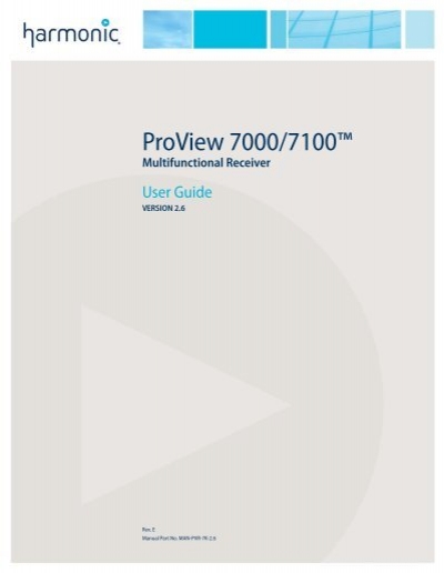 Harmonic Proview 7000    -  4