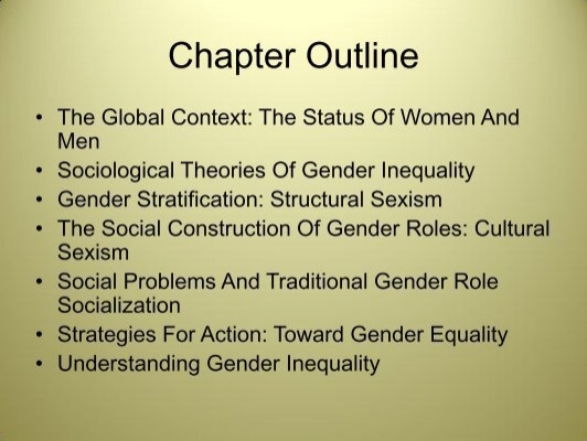 cultural construction of gender