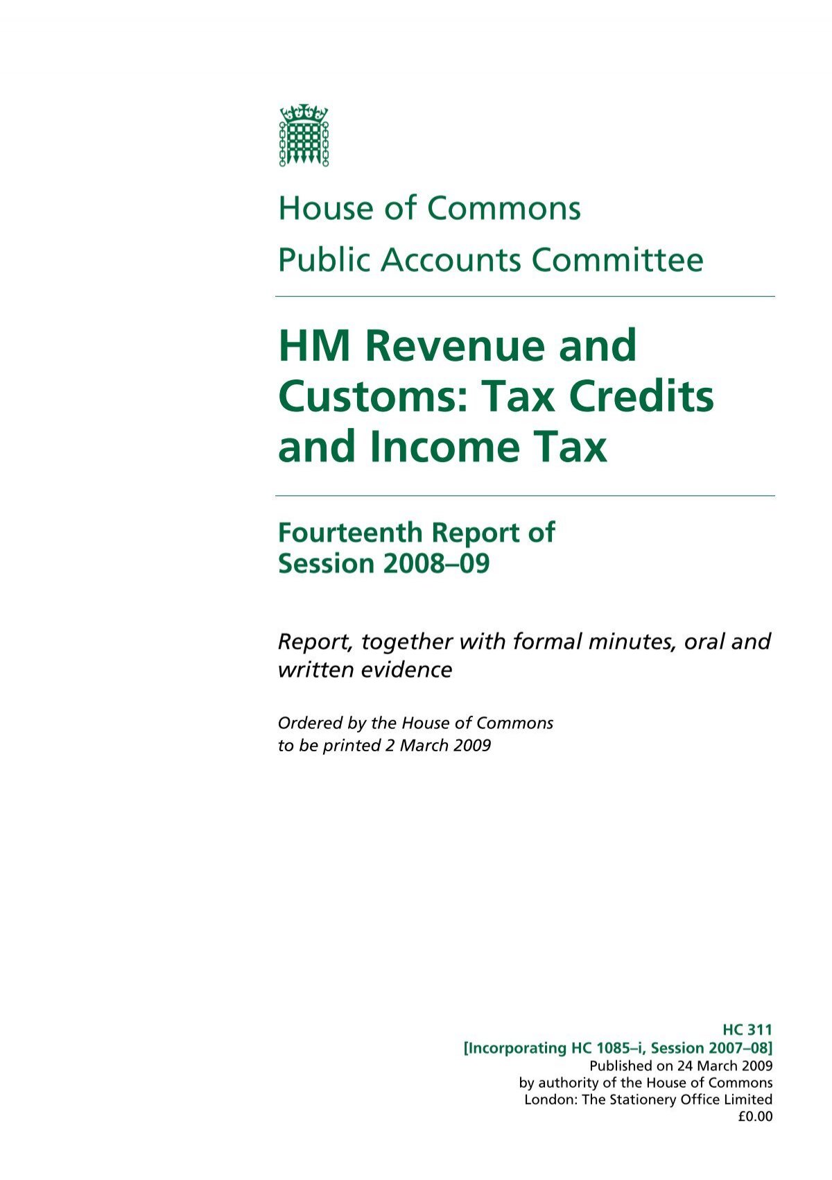 Hm Revenue And Customs Tax Credits Contact Number