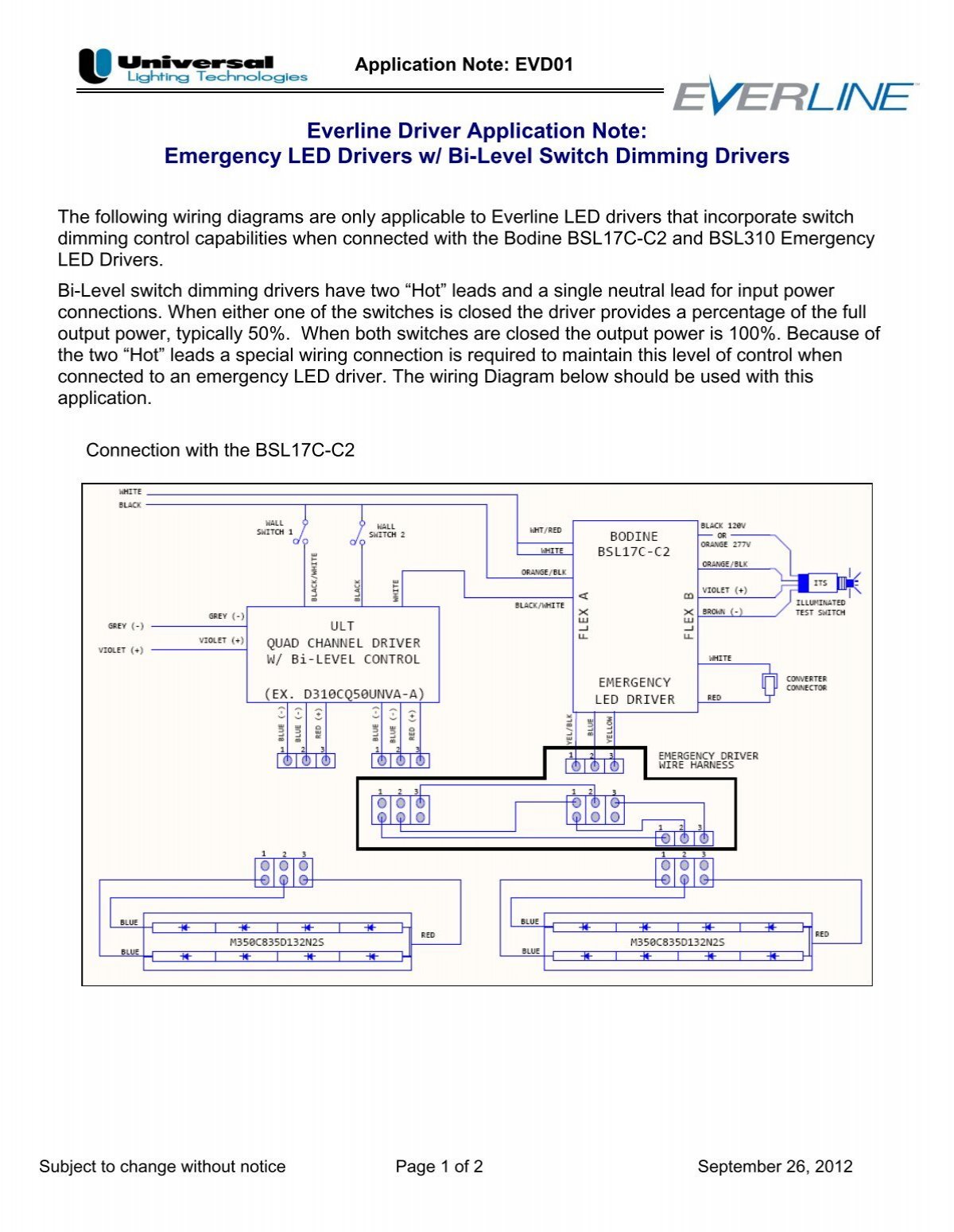 Philips Bodine Bsl310 Wiring Diagram