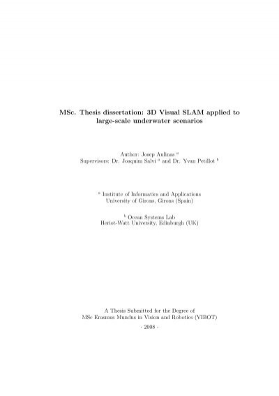 msc computer science dissertation examples